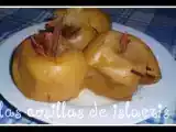 Receta Manzanas al almibar de ron