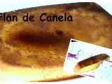 Receta Flan de canela