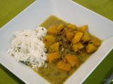 Receta Curry caldoso de lentejas y calabaza