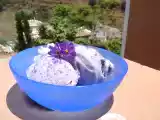 Receta Helado de violetas