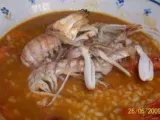 Receta arroz con galeras y cangrejos