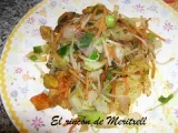 Receta Mihoen con verduras y pechuga de pollo
