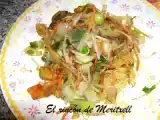 Receta Mihoen con verduras y pechuga de pollo