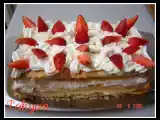 Receta Tarta de hojaldre de fresas