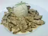 Receta Solomillo de cerdo strogonoff