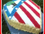Receta Tarta ?escudo atlético de madrid?