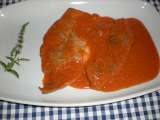 Receta Filetes en salsa de pimentón