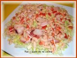 Receta Ensalada de alubias con pulpo y coraliños de mar