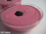 Receta Crema de moras, yogur y queso crema