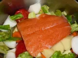 Receta Puré de verduras con salmón (infantil)