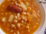 Receta Potaje de judias blancas y garbanzos