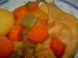 Receta Pollo guisado con verduras