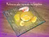 Receta Merluza en salsa mariscada con langostinos