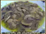 Receta Puntillas de calamar con vinagreta de champiñones