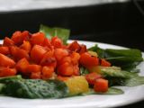 Receta Ensalada tibia de calabaza y naranjas