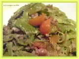 Receta Cintas verdes con tirabeques