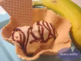 Receta Helado de plátano y crema de cacahuete