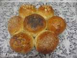 Receta Bbd 23: panes nuevos. flor de pan de avellanas con semillas