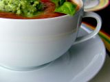 Receta Gazpacho de tomates con helado de albahaca