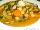 Receta Cocido de garbanzos marinero con verduras frescas. (emilio almagro)