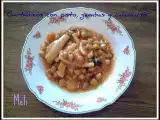Receta Garbanzos con pisto, gambas y calamares