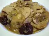 Receta Lomo de cerdo agridulce con champiñones