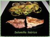 Receta Solomillo ibérico a la plancha con verduras al grill