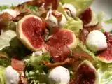 Receta Amanida de mozzarella i figues