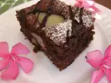 Receta Brownie de pera.