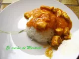 Receta Pechugas de pollo con salsa de coco y curry