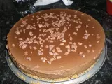 Receta Tarta de chocolate a la taza con base de galleta