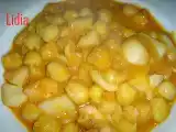 Receta Sepia estofada con garbanzos