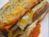 Receta Lasaña de berenjena con jamón y queso