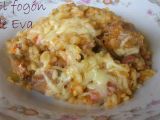 Receta Arroz con hígados de pollo y gratinado de queso