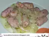 Receta Salchichas con cebolla