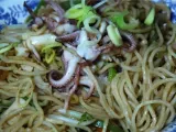 Receta Noodles chinos con pescado