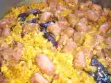 Receta Arroz con salchichas al horno