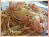 Receta Tallarines con gambas y albahaca