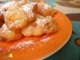 Receta Hemc#37. un rebozado, dos tipos de buñuelos: flor de calabacín y pera