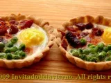 Receta Minihuevos al plato en tartaletas de trigo sarraceno