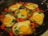 Receta Receta huevos fritos en pan: