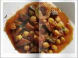 Receta Garbanzos y berenjenas al curry