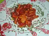 Receta Oreja con tomate