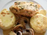 Receta Menú de domingo con glamour: salmón al horno y pastelillos de patata y tomillo