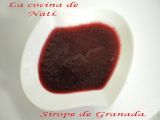 Receta Sirope de granada.