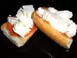 Receta Montadito de sobrasada y queso fresco