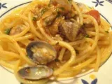 Receta Espaguetis con almejas - recetas de nápoles