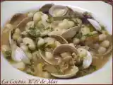 Receta Alubias con setas y almejas