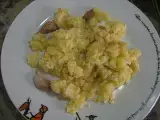 Receta Patatas fritas con huevo revuelto