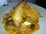 Receta Filetes de pollo con salchichas